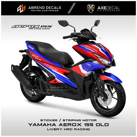 Jual Striping Aerox Old Livery Hrc Racing Stiker Motor Yamaha Aerox