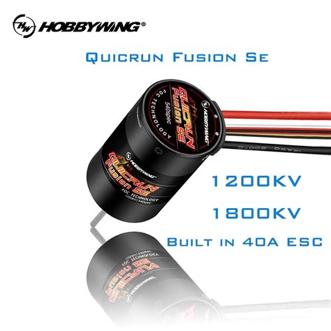 Hobbywing Quicrun Fusion Se Waterproof Brushless Sensory Motor Kv