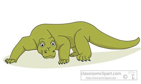 Komodo Dragon Clipart - komodo_dragon_1029