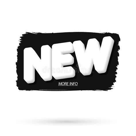 New Banner Design Template Grunge Brush Promo Tag Vector Illustration