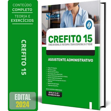 Apostila Crefito Assistente Administrativo Solu O Cursos E