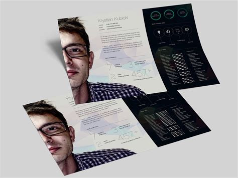 Free Creative Horizontal Curriculum Vitae Template By James Han On Dribbble