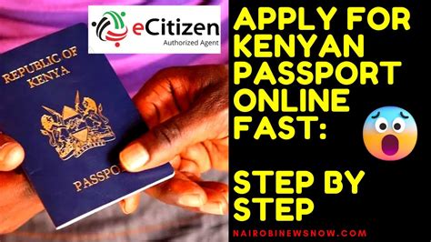 ️ 😲 Easy Wayto Apply For A Kenyan Passport Online Ecitizen In Kenya 2022 2023 In 5 Minutes