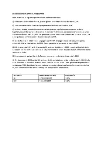 Ejemplo Rendimiento Capital Mobiliario Pdf