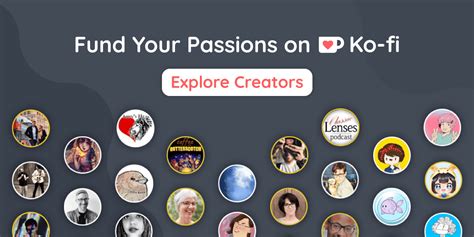 Explore Featured Creators On Ko Fi Buy Artists And Creators A Coffee