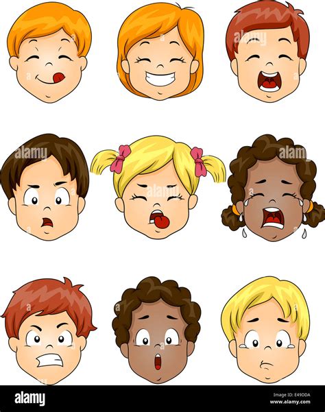 Different Facial Expressions For Kids