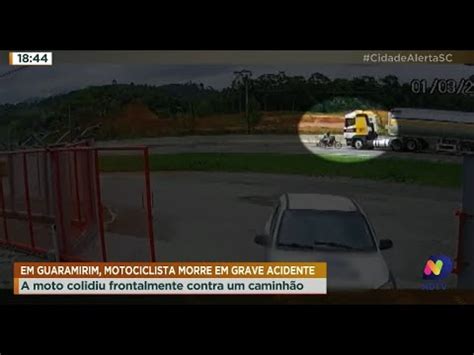 Em Guaramirim Motociclista Morre Em Grave Acidente A Moto Colidiu