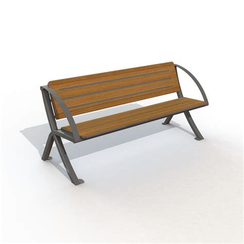 Banc Bergerac En Compact Et Pied Acier Bancs Banquettes