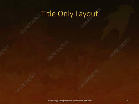 PowerPoint Template: a number of leaves in the fall season (2408)