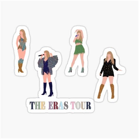 Taylor Swift The Eras Tour Sticker Pack V2 Medium Or Larger For Best