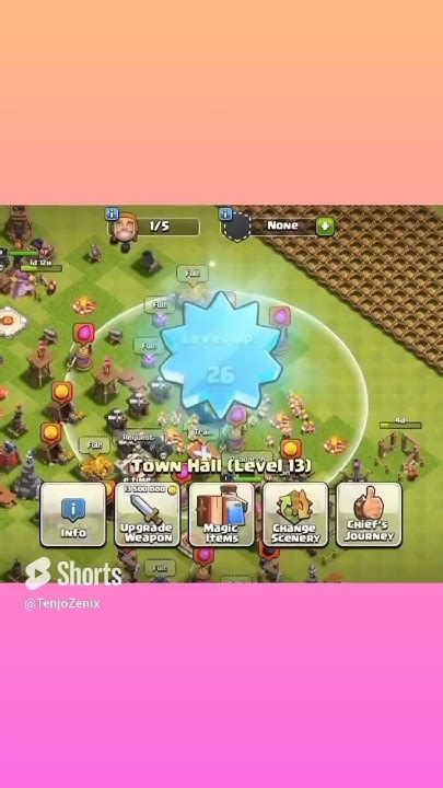 Clash Of Clans Town Hall 13 Making 5 Star Rx Coc Gameplay Games