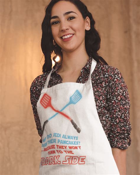 Jedi Dark Side Pancakes Pancake Day Cotton Kitchen Apron 8ball