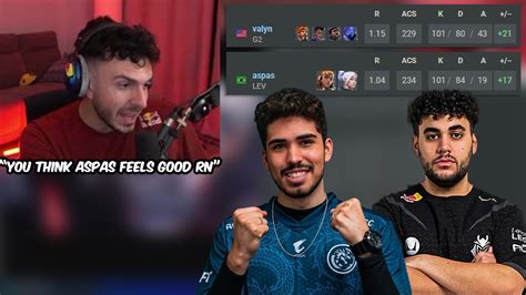 Tarik Reacts To Lev Aspas G2 Valyn Insane Stats In VCT 101 Kills