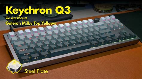 Keychron Q3 Gateron Milky Yellows Commissioned Build Typing Sound