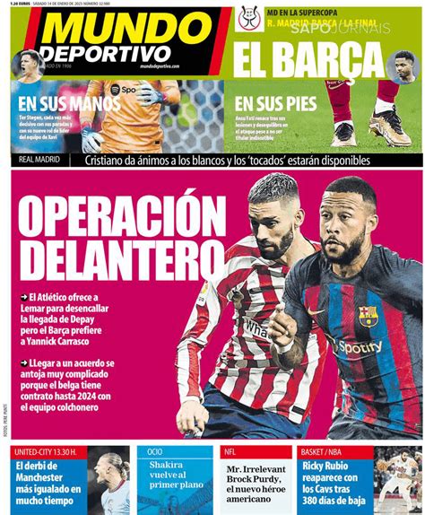 Mundo Deportivo Madrid 14 Jan 2023 Jornais E Revistas SAPO Pt