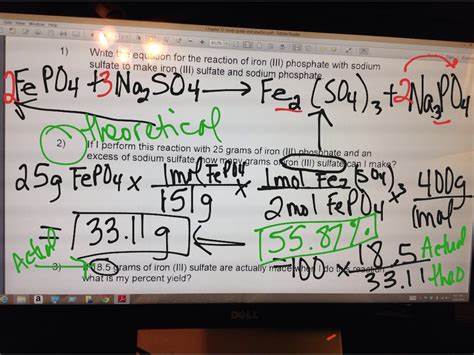 Calculating Percent Yield Science Chemistry Showme