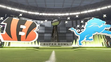 Madden Nfl Cincinnati Bengals Vs Detroit Lions Superbowl