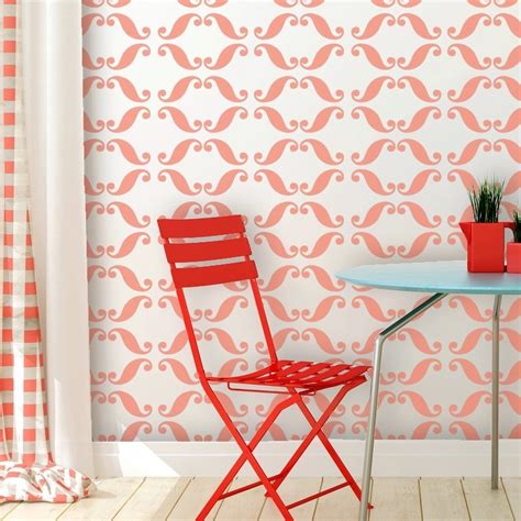 Modern Wall Stencil Millicent Allover Geometric Stencil For Diy Wall Decor