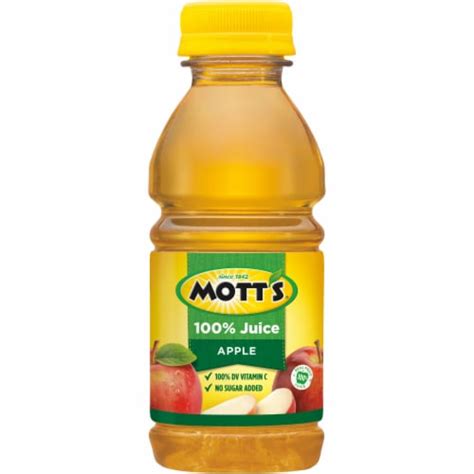 Mott S® 100 Original Apple Juice 6 Bottles 8 Fl Oz Smith’s Food And Drug