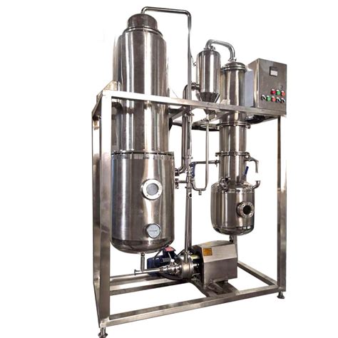 20l Falling Film Evaporator Ethanol Distillation Tower Thin Layer