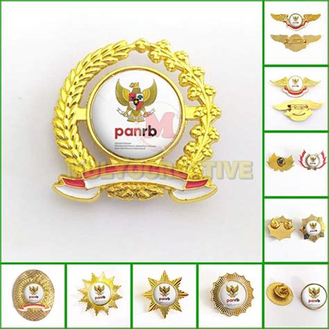 Jual Pin Menpan Pin Bros Wing Logo Kementerian Panrb Bendera Jarum