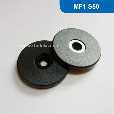 Rt40 Dia 40mm Abs Rfid Token Tag Rfid Disc Tag Nfc Patrol Tag