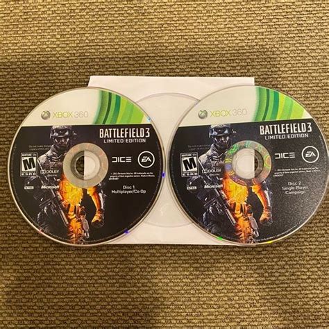 Battlefield Limited Edition Xbox Discs Xbox Battlefield