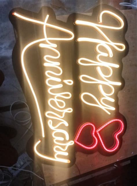 Acrylic Rectangle LED Neon Sign Board For Outdoor At Rs 600 Square