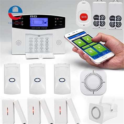 Aliexpress.com : Buy Wireless GSM Alarm System Intelligent APP Control LCD GSM SMS Burglar Alarm ...