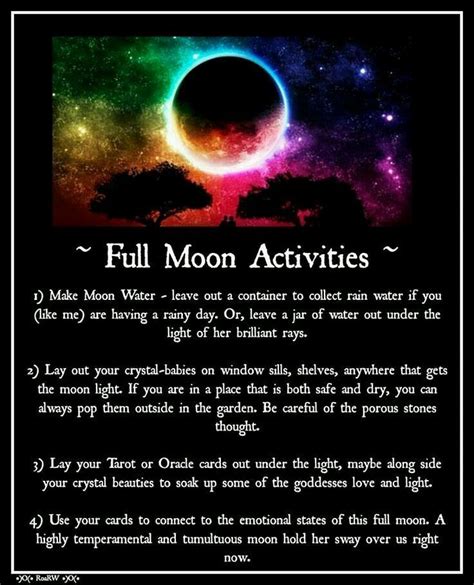 Wiccan Full Moon Activities Чакры Луна