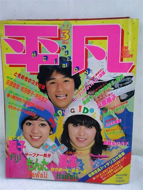 【やや傷や汚れあり】g T Y967 昭和レトロ 月刊『平凡』 1981年3月号 ★ポスター付きです。の落札情報詳細 ヤフオク落札価格検索 オークフリー