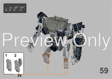 Lego Moc Robocain From Robocop 2 1990 Caine The Evil Cyborg Endboss