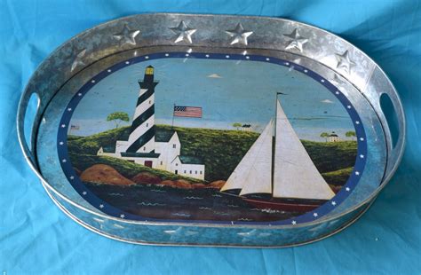 Warren Kimble Passing The Light Galv Oval Serving Tray