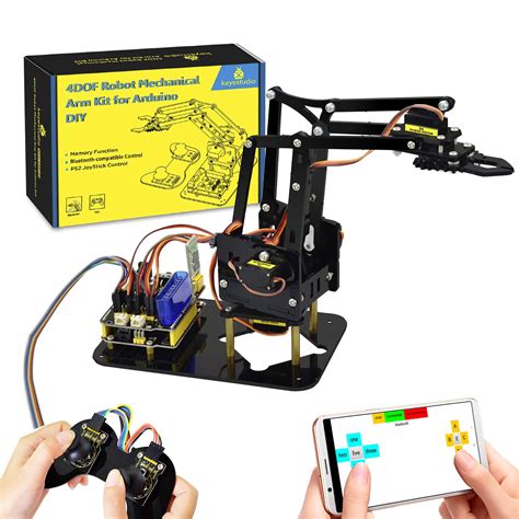 Keyestudio Kit De Brazo De Robot STEM 4DOF Garra De Brazo Mec Nico