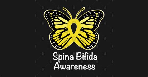 Spina Bifida Awareness Warrior Support Survivor Yellow Ribbon Gifts