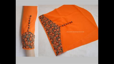 Amazing Designer Sleeves For Churidar Kurti Cutting Stitching