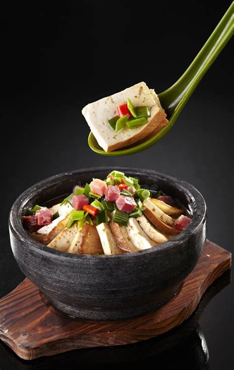 Delicious Chinese Food Stone Pot Tofu Stock Image Image Of Sauce