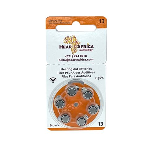 Hia Hearing Aid Batteries Size 13 10 Pack X 6 Batteries Hearinafrica