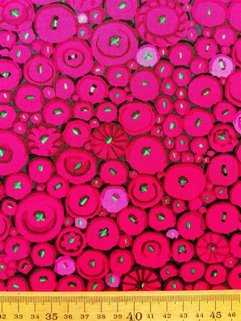 Kaffe Fassett S Button Mosaic Red From Kaffe Fassett Etsy