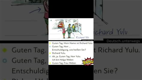 Wie heißen Sie Gespräch 1 Deutsch lernen Deutsch unterwegs YouTube