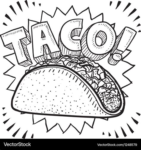 Taco Royalty Free Vector Image - VectorStock