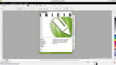 Curso Introducci N A Coreldraw X La Ventana De Bienvenida Youtube