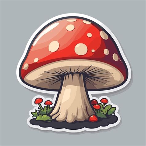 Premium Vector Mushroom Cartoon Cartoon Vector