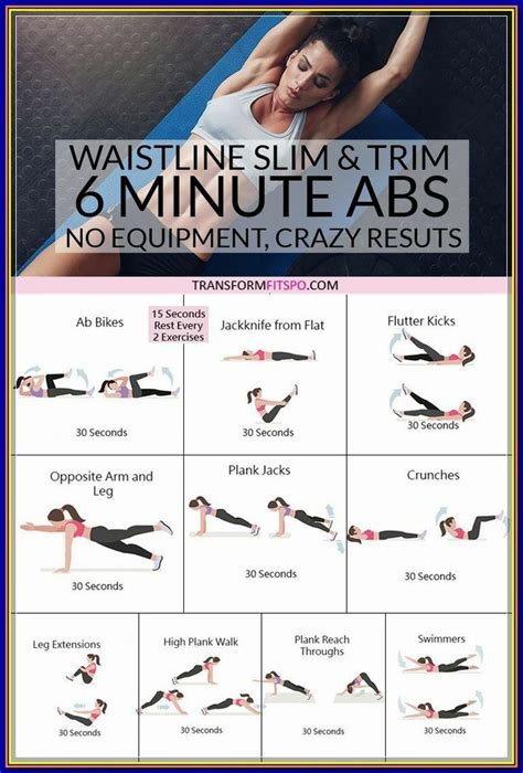 Waistline Slim And Trim Workout Core Workout Gym Abs Workout Gym