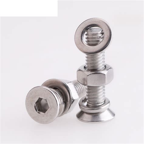 304 Stainless Steel Counterbolt Hexagonal Combination Screw Bolt Nut