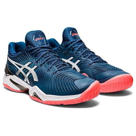 Asics Mens Court Ff 2 Tennis Shoes Mako Bluewhite