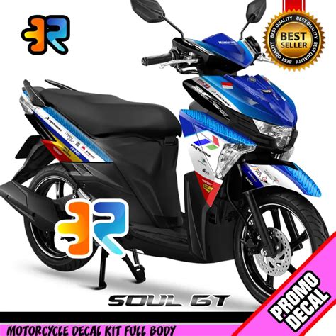 Stiker Decal Motor Soul Gt Desain Mandalikas Sticker Decal Full