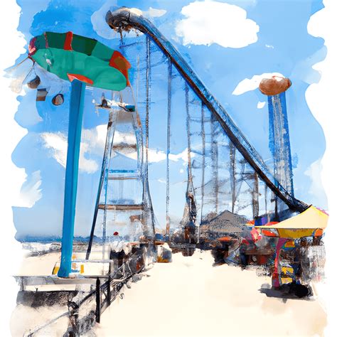 Seaside Heights New Jersey Watercolor · Creative Fabrica