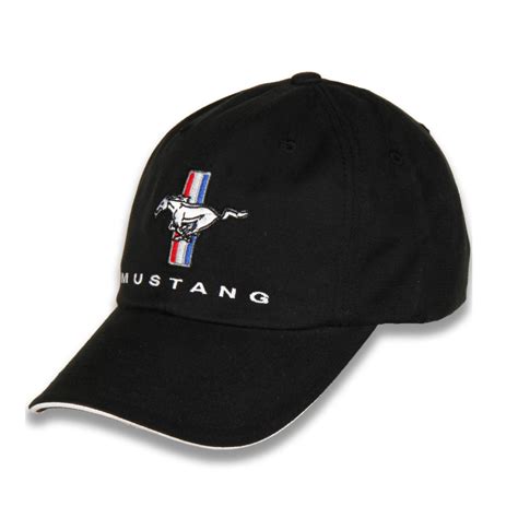 Hat Ford Mustang Logo Embroidered Adjustable Cfs Ball Cap