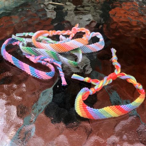 Pastel Lgbtq Pride Flag String Bracelet Etsy